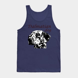 White Dalmatian Dog Tank Top